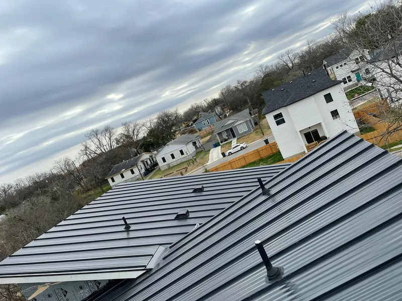 Standing seam metal roof panels with vents for Skylight Repair in Maize